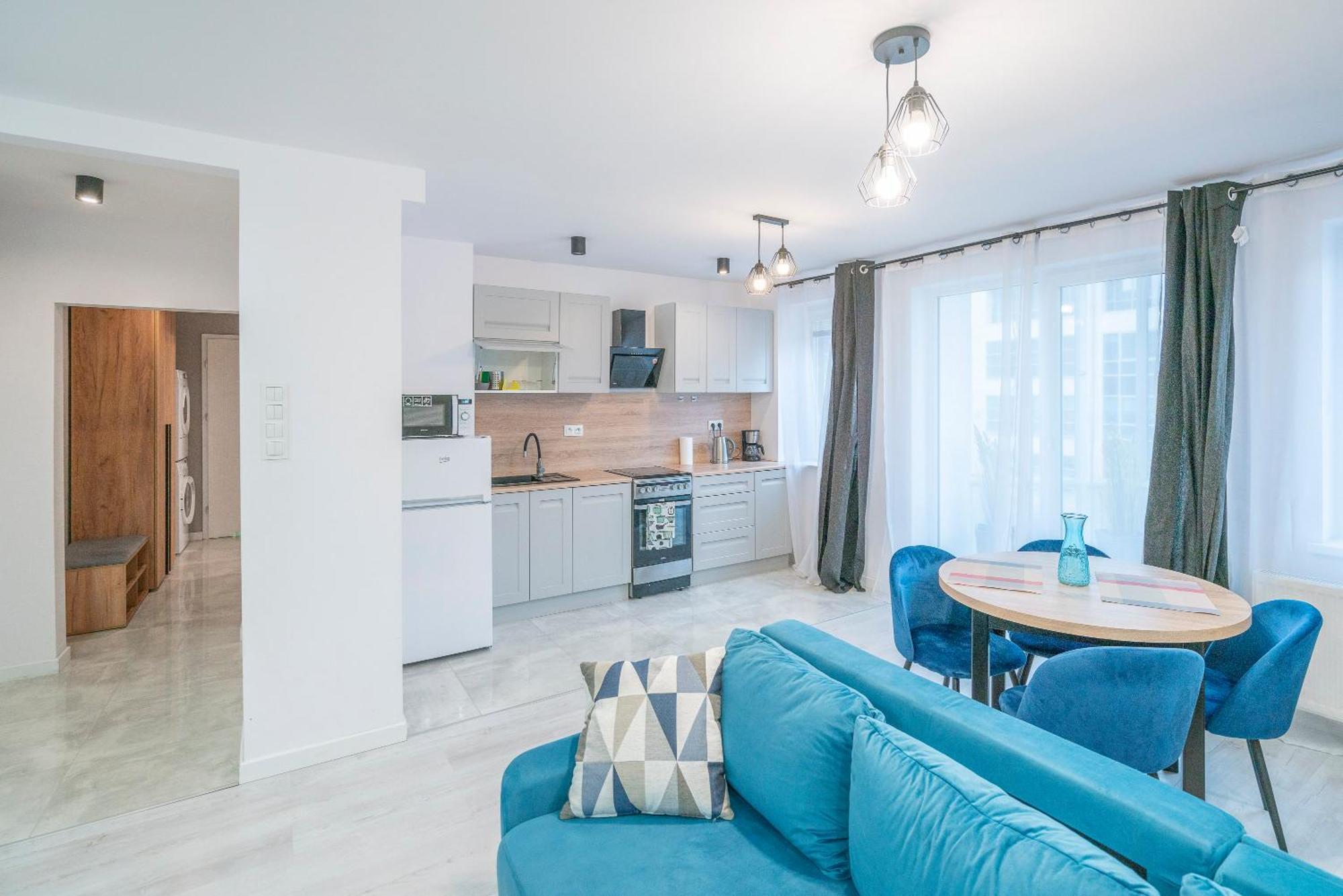 Stylowy Apartament Blue Self Check In 24H Wroclaw Ngoại thất bức ảnh